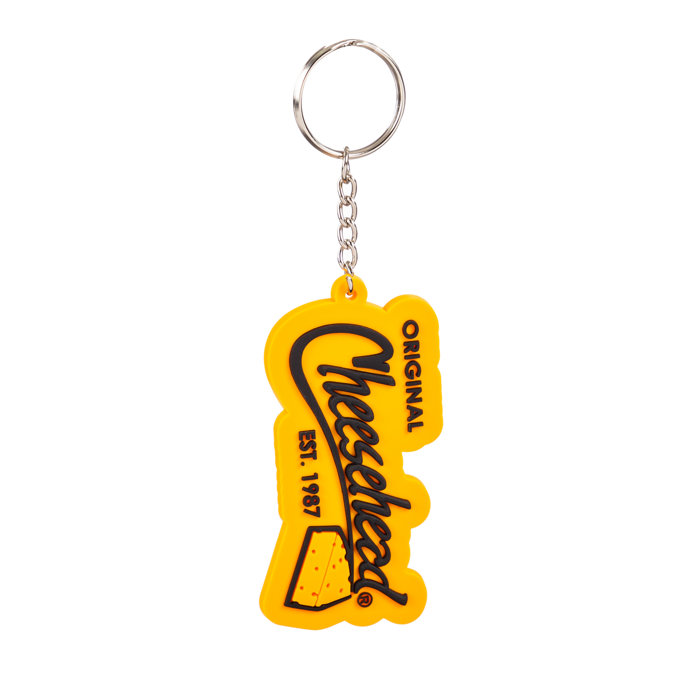 Evergreen Enterprises, Inc Cheesehead PVC Key Chain Wayfair